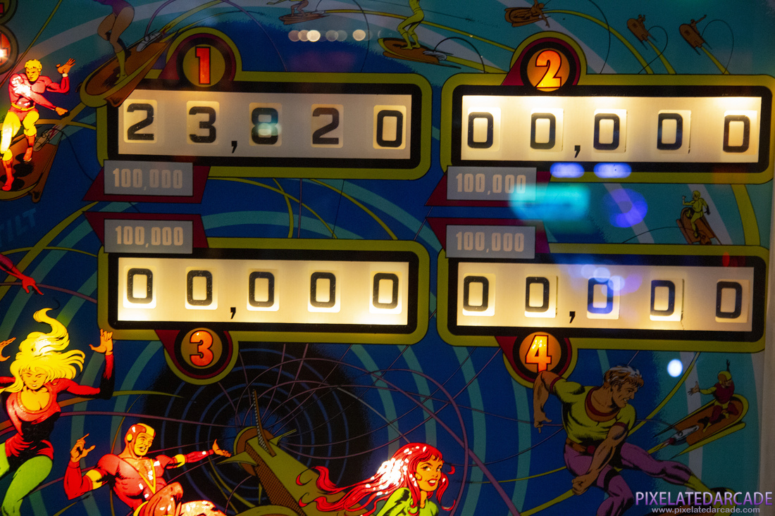 Jet Spin Photo: Jet Spin pinball cabinet - Scores