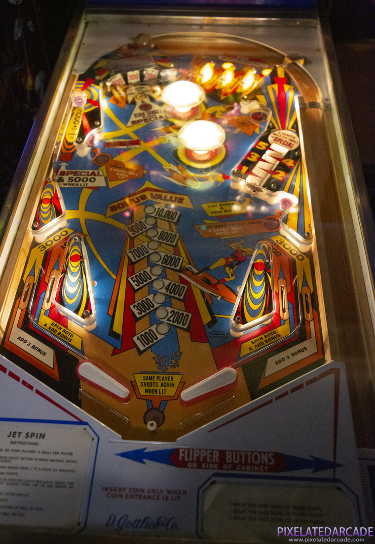 Jet Spin Photo: Jet Spin pinball cabinet - Playfield