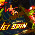 Jet Spin pinball cabinet - Backglass detail