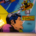 Jet Spin pinball cabinet - Backglass detail
