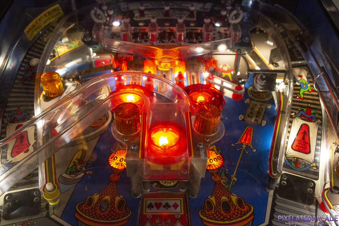 Jokerz! Photo: Jokerz! pinball cabinet - Upper playfield