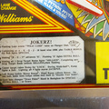 Jokerz! pinball cabinet - Instruction card