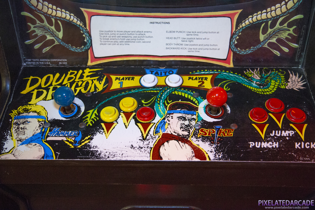 Double Dragon Photo: Double Dragon arcade cabinet - Controls