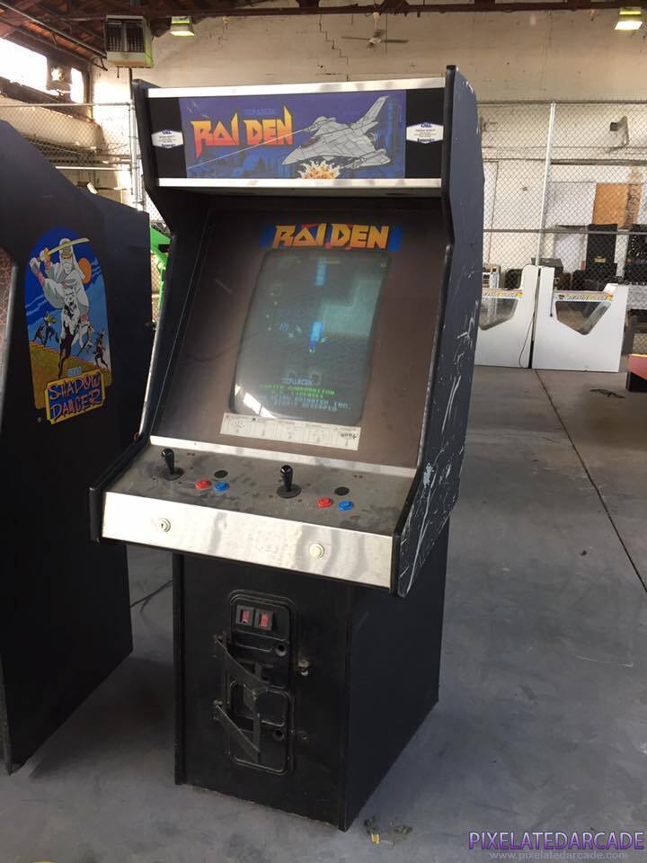 Raiden Photo: Raiden arcade cabinet