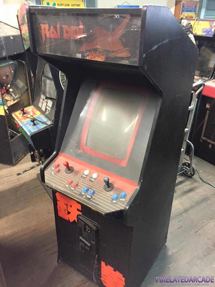 Raiden Photo: Raiden arcade cabinet