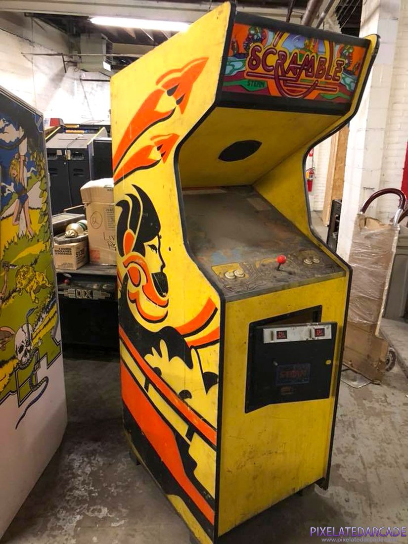 Scramble Photo: Scramble arcade cabinet