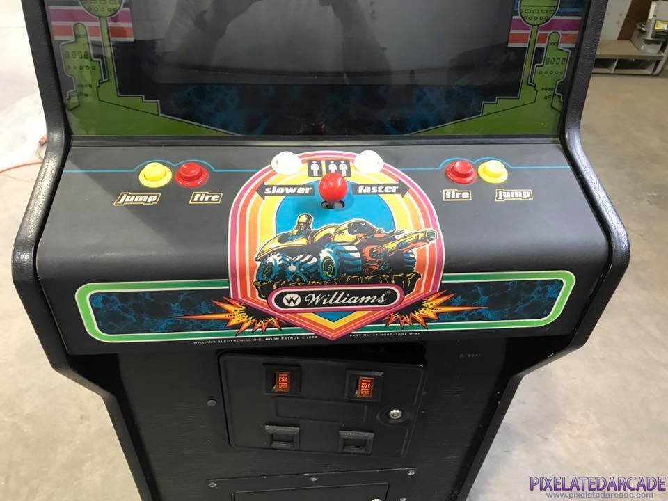 Moon Patrol Photo: Moon Patrol arcade cabinet - controls