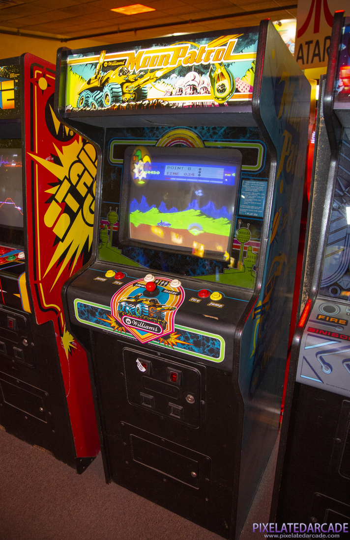 Moon Patrol Photo: Moon Patrol arcade cabinet