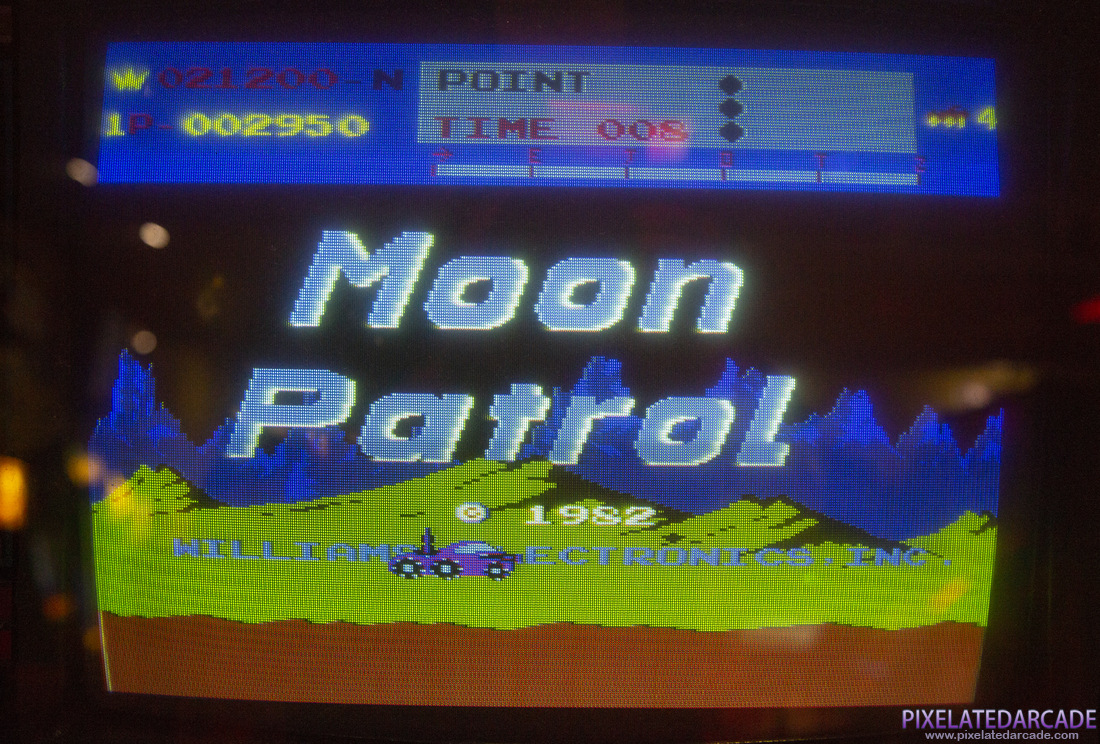 Moon Patrol Photo: Moon Patrol arcade cabinet - Monitor