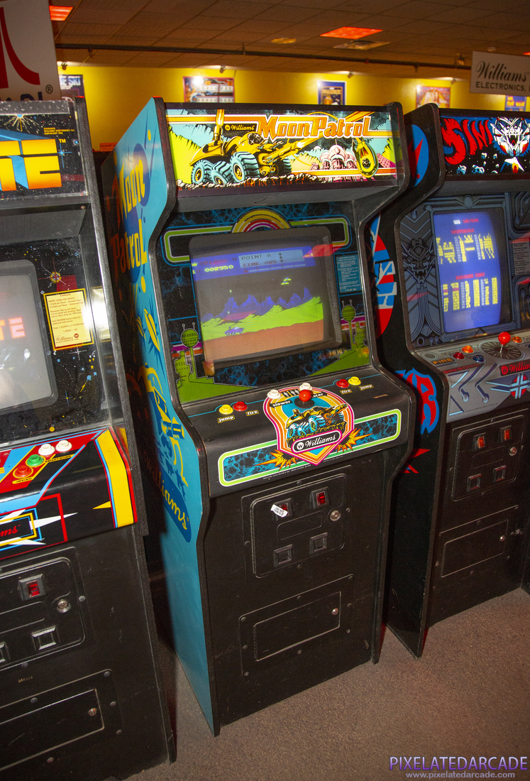 Moon Patrol Photo: Moon Patrol arcade cabinet