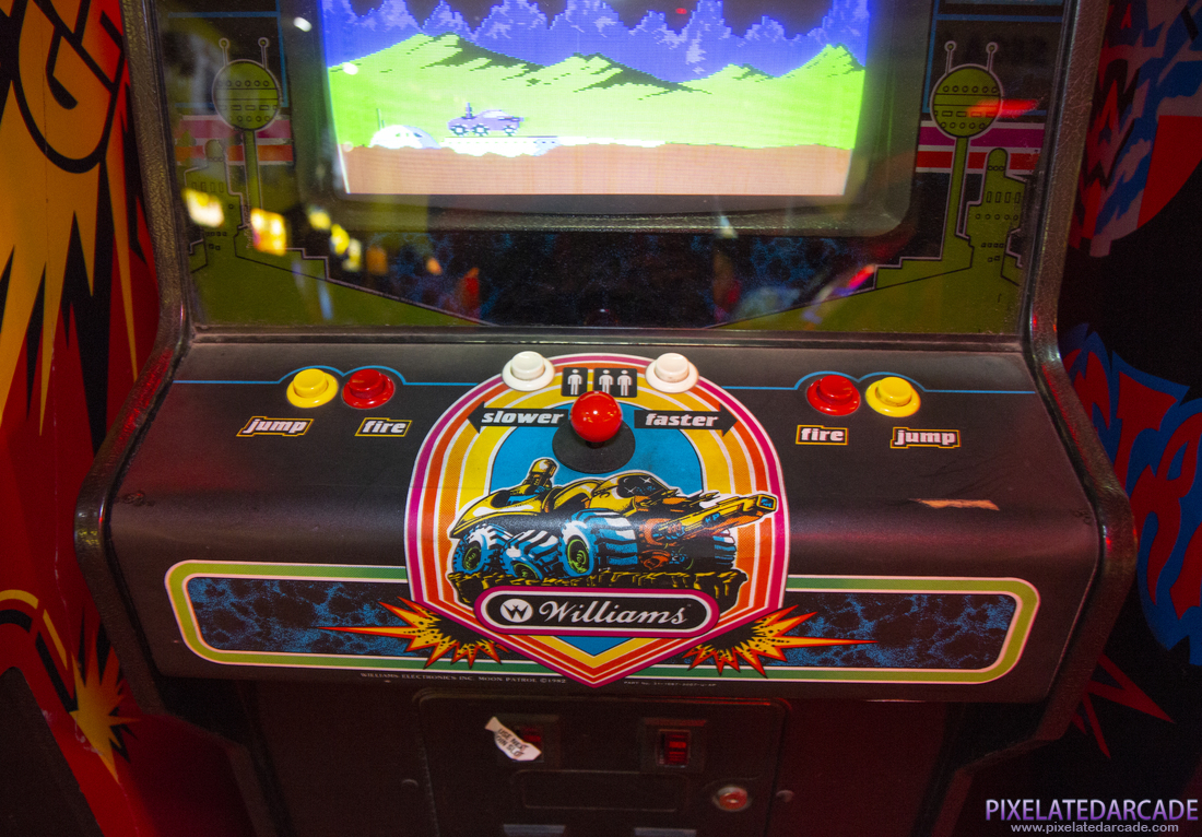 Moon Patrol Photo: Moon Patrol arcade cabinet - Control panel