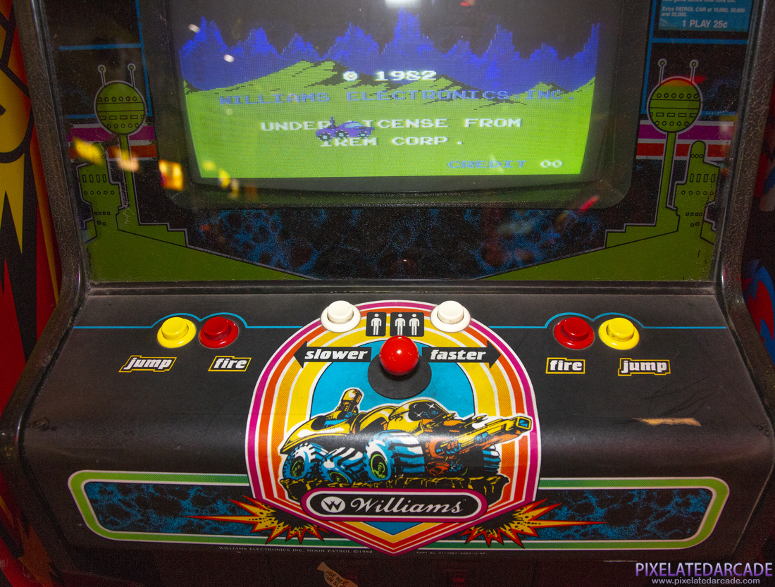 Moon Patrol Photo: Moon Patrol arcade cabinet - Control panel
