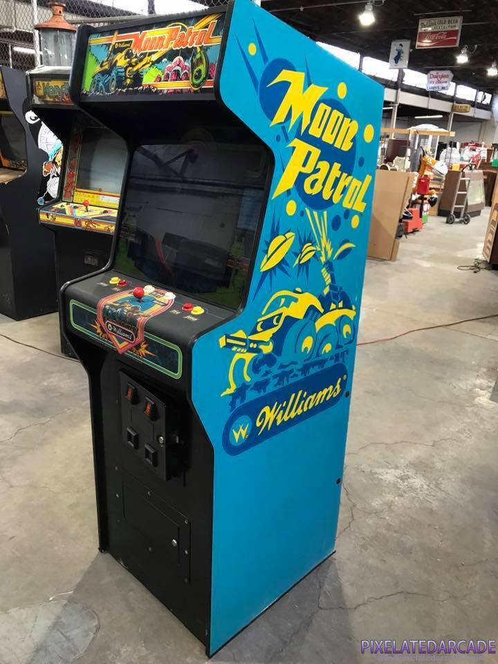 Moon Patrol Photo: Moon Patrol arcade cabinet - side artwork
