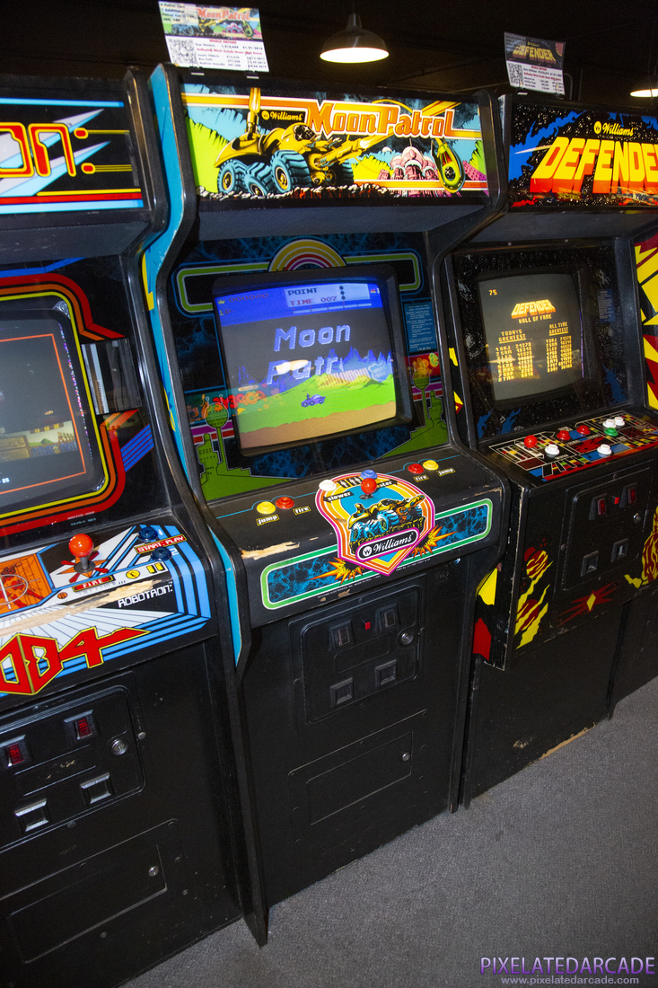 Moon Patrol Photo: Moon Patrol arcade cabinet