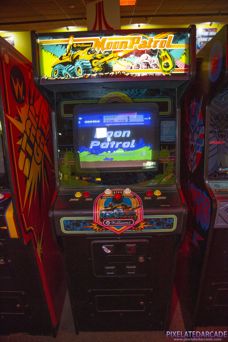 Moon Patrol Photo: Moon Patrol arcade cabinet