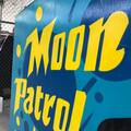Moon Patrol arcade cabinet - side artwork closeup