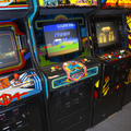 Moon Patrol arcade cabinet