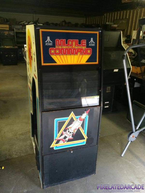 Missile Command Photo: Missile Command arcade cabinet - cockpit version - front