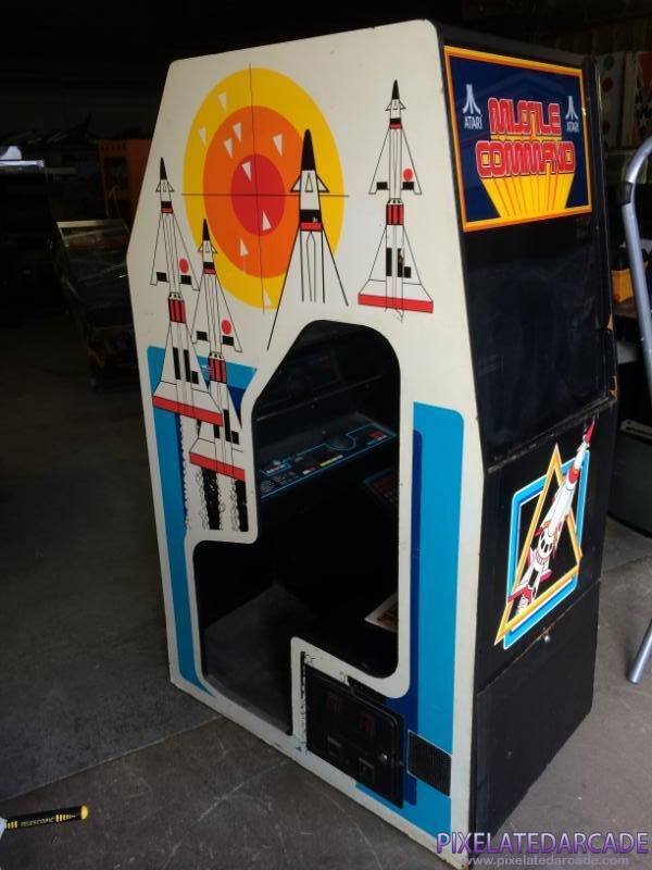 Missile Command Photo: Missile Command arcade cabinet - cockpit version - left side