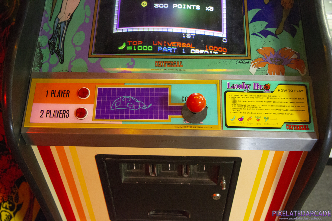 Lady Bug Photo: Lady Bug arcade cabinet - Control panel