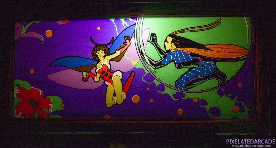 Lady Bug Photo: Lady Bug arcade cabinet - Background artwork