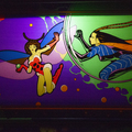 Lady Bug arcade cabinet - Background artwork