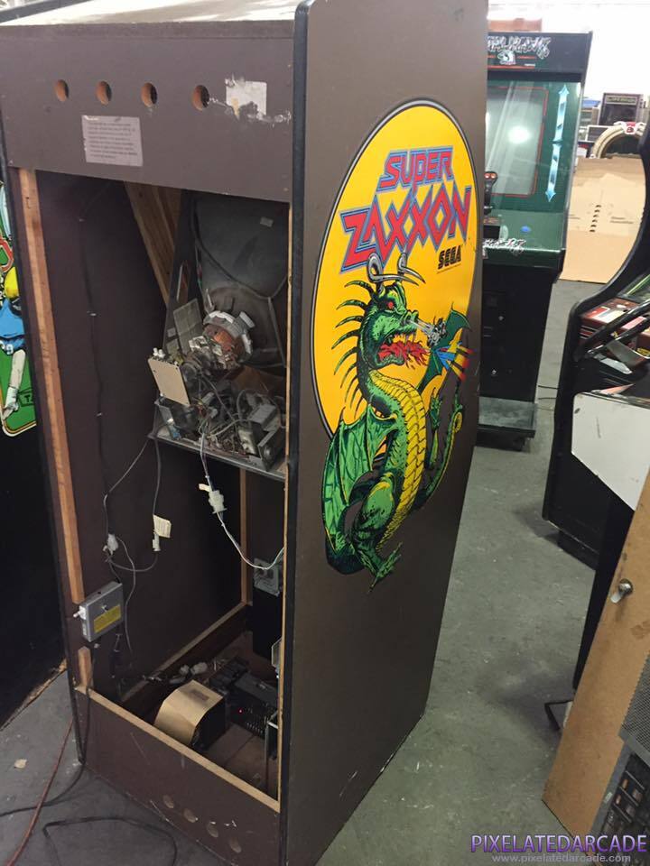 Super Zaxxon Photo: Super Zaxxon arcade cabinet - back