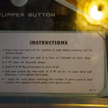 Suspense pinball cabinet - Instruction card