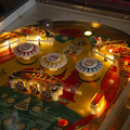 Casino pinball cabinet - Upper playfield