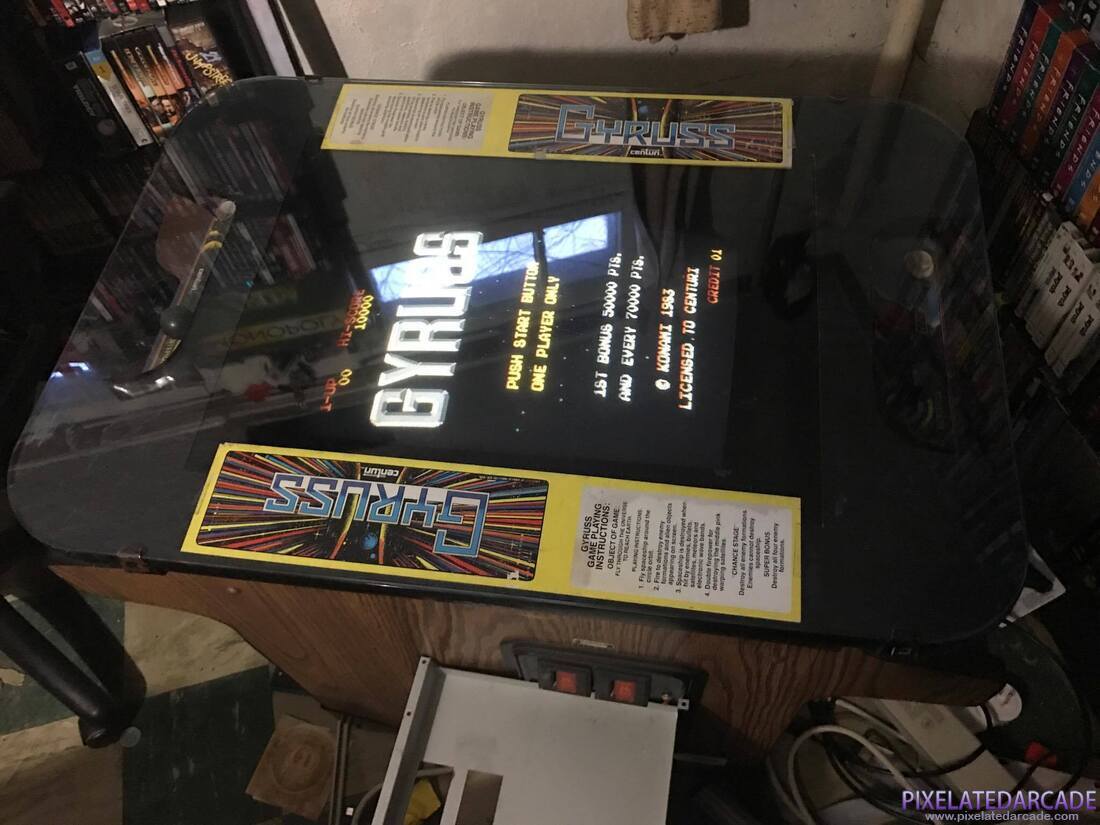 Gyruss Photo: Gyruss arcade cocktail table cabinet
