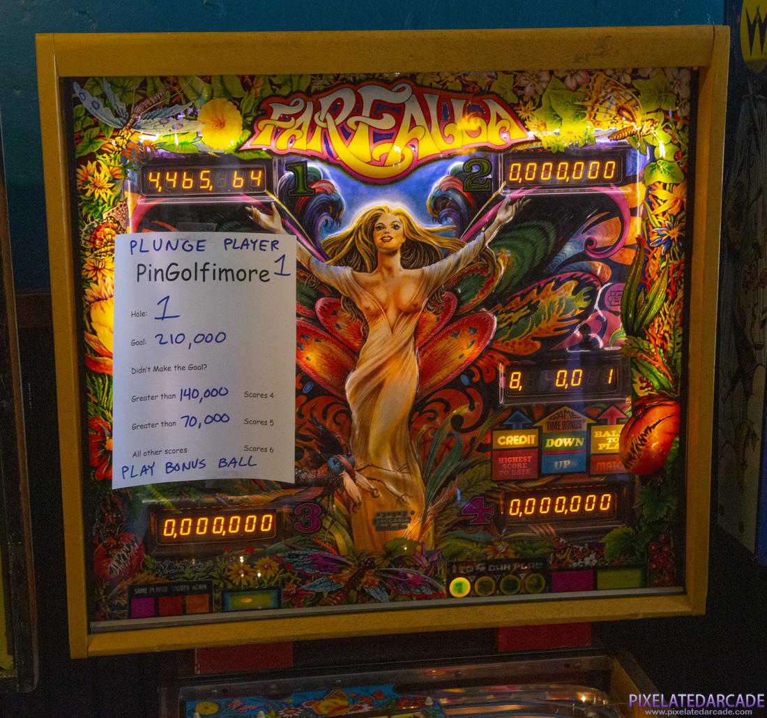 Farfalla Photo: Farfalla pinball cabinet - Backbox