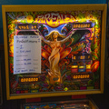 Farfalla pinball cabinet - Backbox