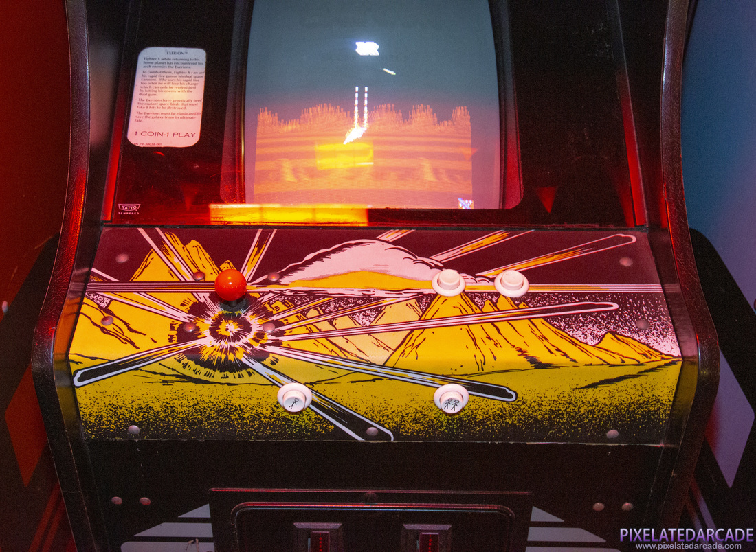 Exerion Photo: Exerion arcade cabinet - Controls