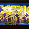 Exerion arcade cabinet - Marquee