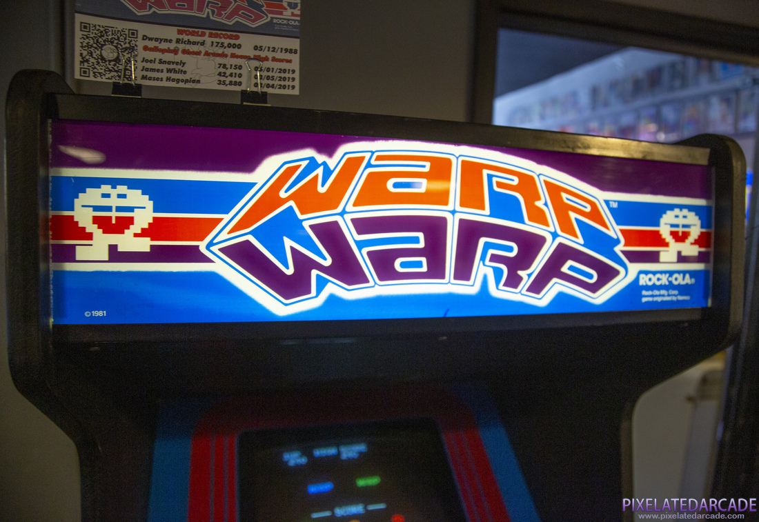 Warp Warp Photo: Warp Warp arcade cabinet - Marquee