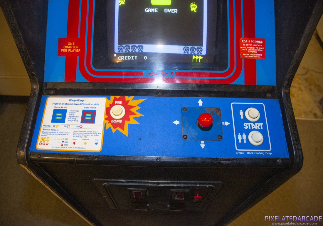 Warp Warp Photo: Warp Warp arcade cabinet - Controls
