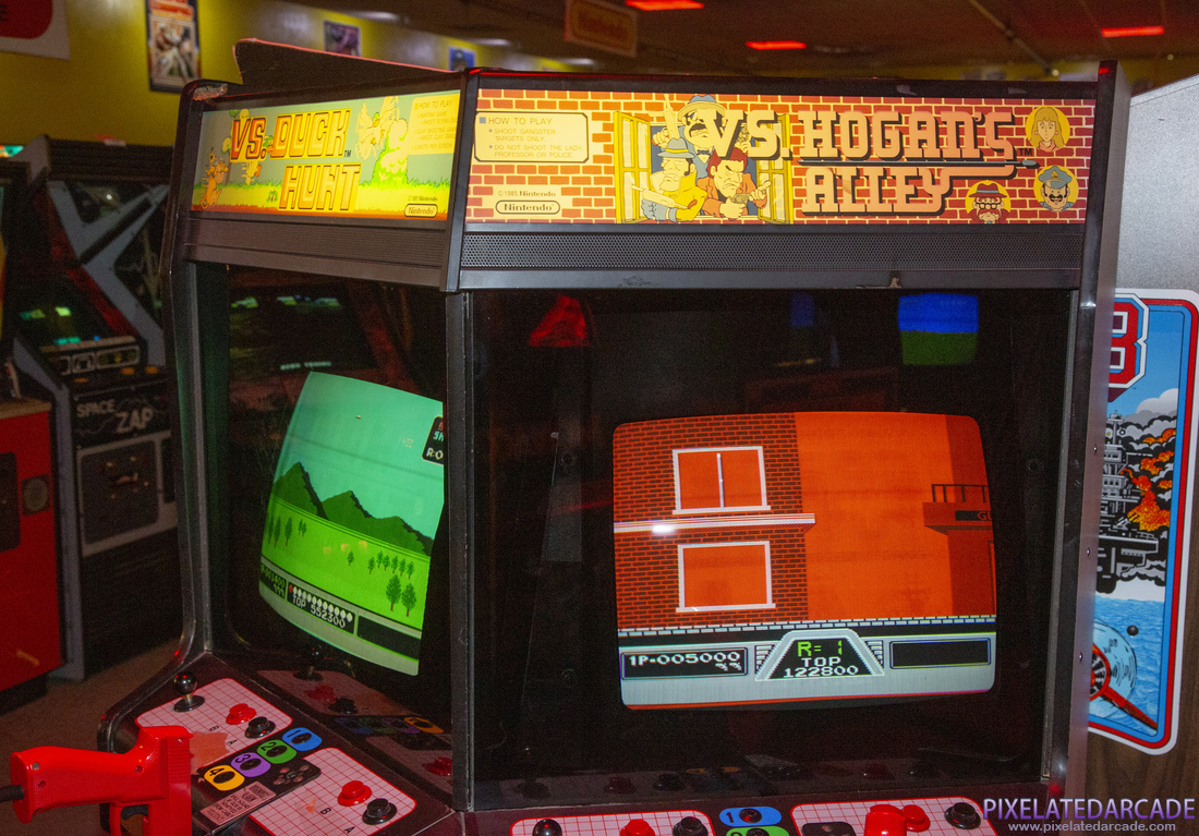 Hogan's Alley Photo: Vs. Duck Hunt / Vs. Hogan's Alley dual cabinet - Marquee and monitors