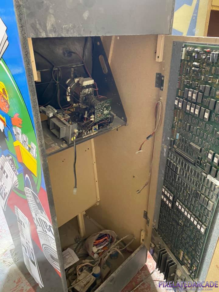 Paperboy Photo: Paperboy arcade cabinet - Inside cabinet