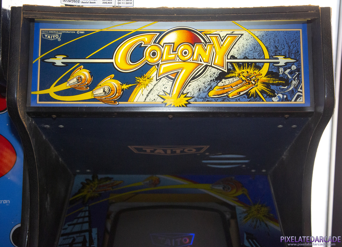 Colony 7 Photo: Colony 7 arcade cabinet - Marquee