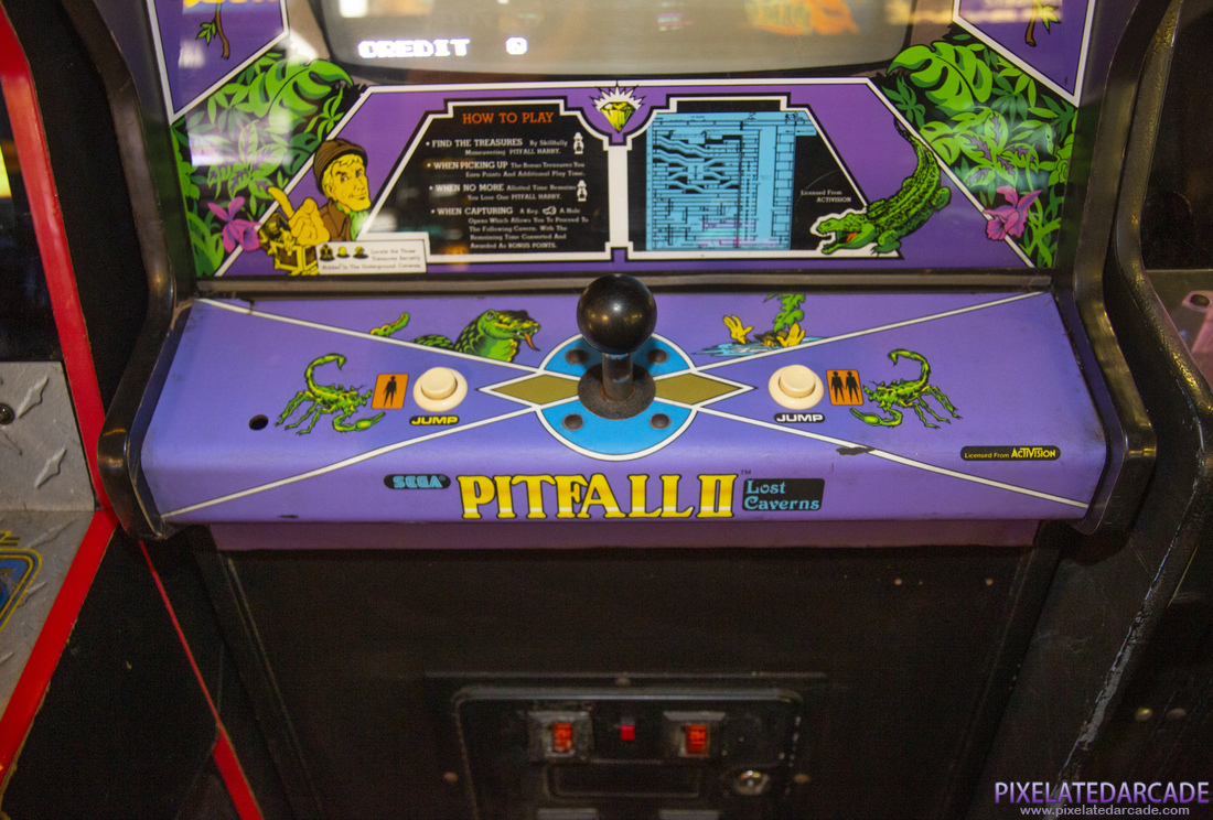 Pitfall II: Lost Caverns Photo: Pitfall II: Lost Caverns arcade cabinet - Controls