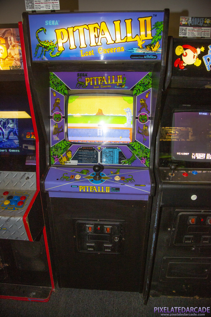 Pitfall II: Lost Caverns Photo: Pitfall II: Lost Caverns arcade cabinet - Front