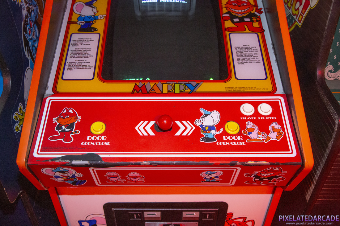 Mappy Photo: Mappy arcade cabinet - Controls