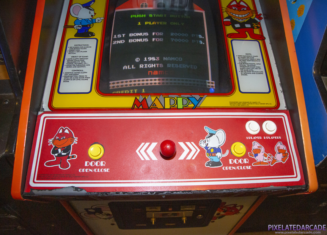 Mappy Photo: Mappy arcade cabinet - Controls