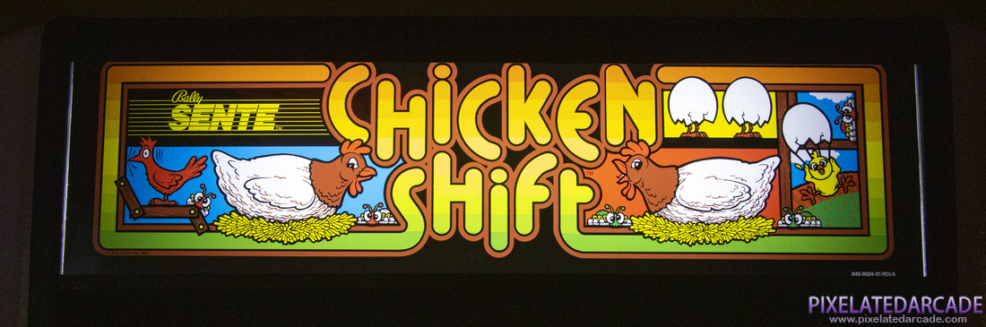 Chicken Shift Photo: Chicken Shift arcade cabinet - Marquee