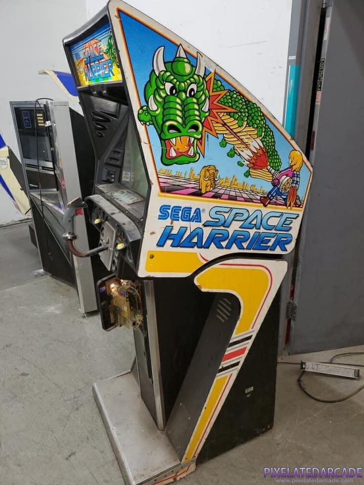 Space Harrier Photo: Space Harrier arcade cabinet - Right side