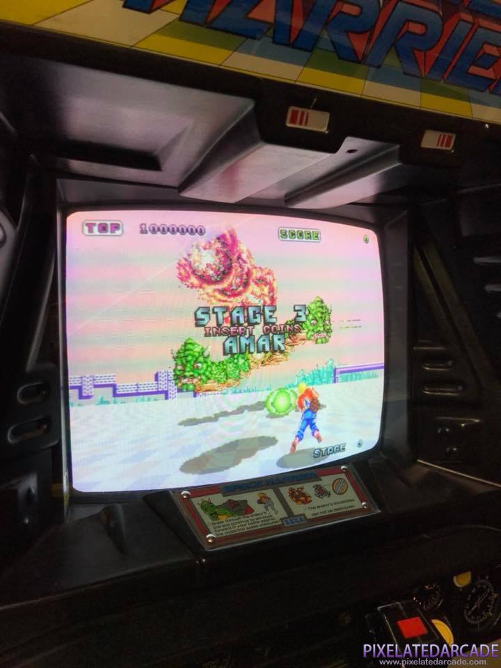 Space Harrier Photo: Space Harrier arcade cabinet - Monitor