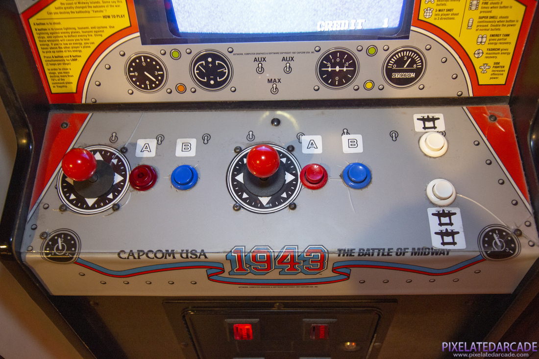 1943: The Battle of Midway Photo: 1943 arcade cabinet - Controls