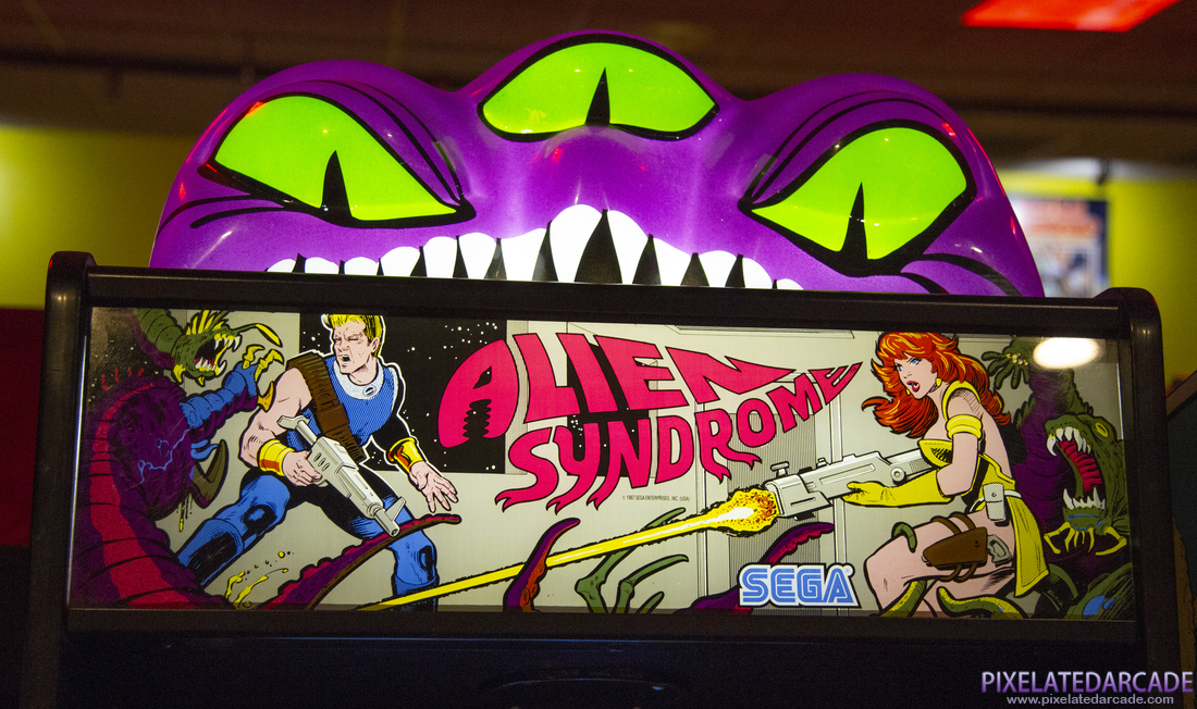 Alien Syndrome Photo: Alien Syndrome arcade marquee