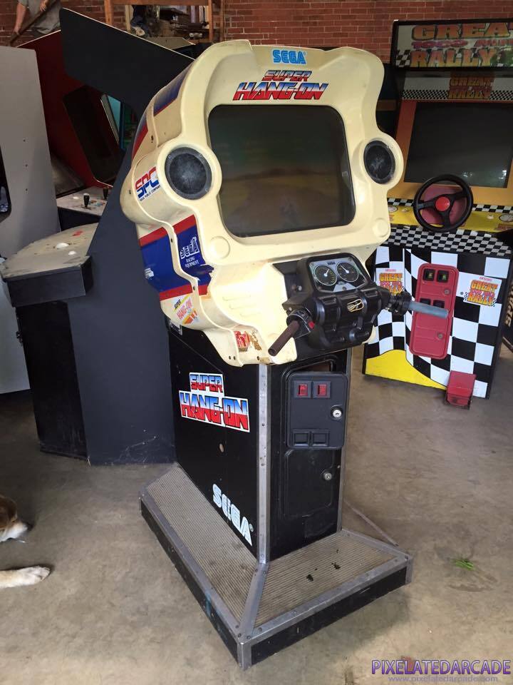 Super Hang-On Photo: Super Hang-On arcade cabinet