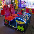 Space Invaders Frenzy arcade cabinet - Controls and Seats